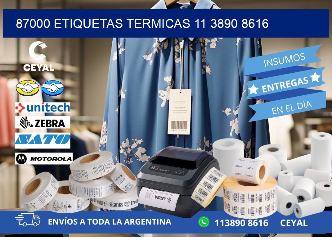 87000 ETIQUETAS TERMICAS 11 3890 8616