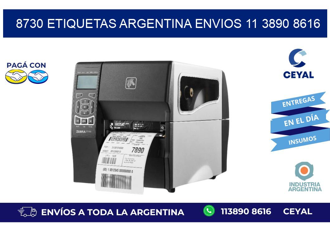 8730 ETIQUETAS ARGENTINA ENVIOS 11 3890 8616