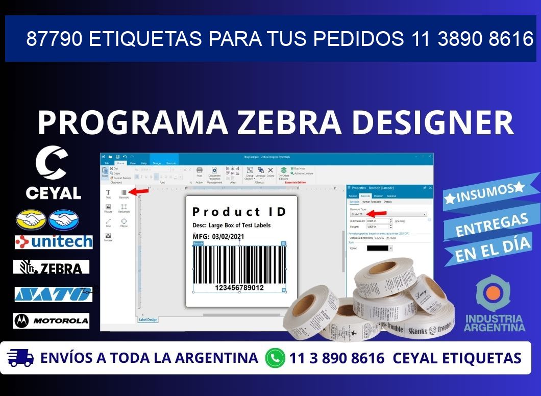 87790 ETIQUETAS PARA TUS PEDIDOS 11 3890 8616