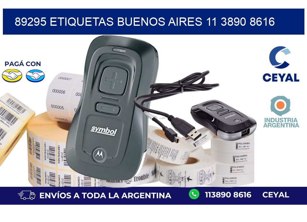 89295 ETIQUETAS BUENOS AIRES 11 3890 8616