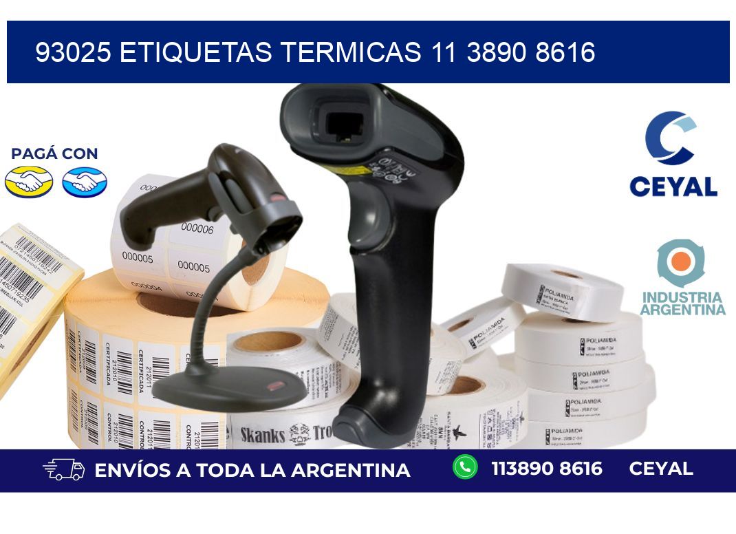 93025 ETIQUETAS TERMICAS 11 3890 8616