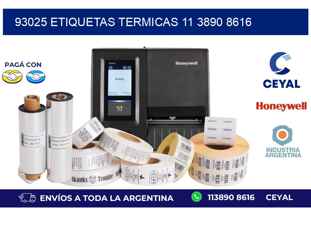 93025 ETIQUETAS TERMICAS 11 3890 8616