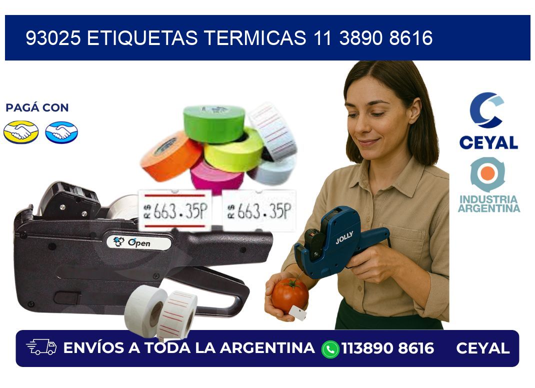 93025 ETIQUETAS TERMICAS 11 3890 8616