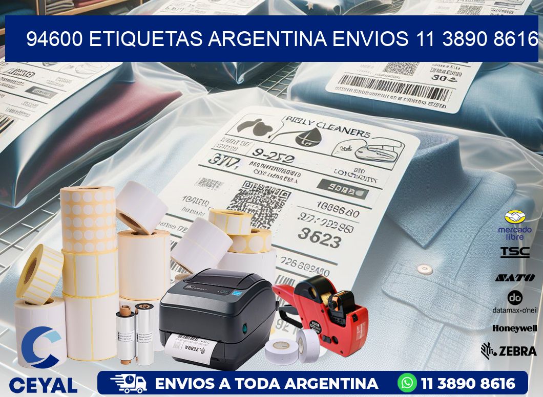 94600 ETIQUETAS ARGENTINA ENVIOS 11 3890 8616