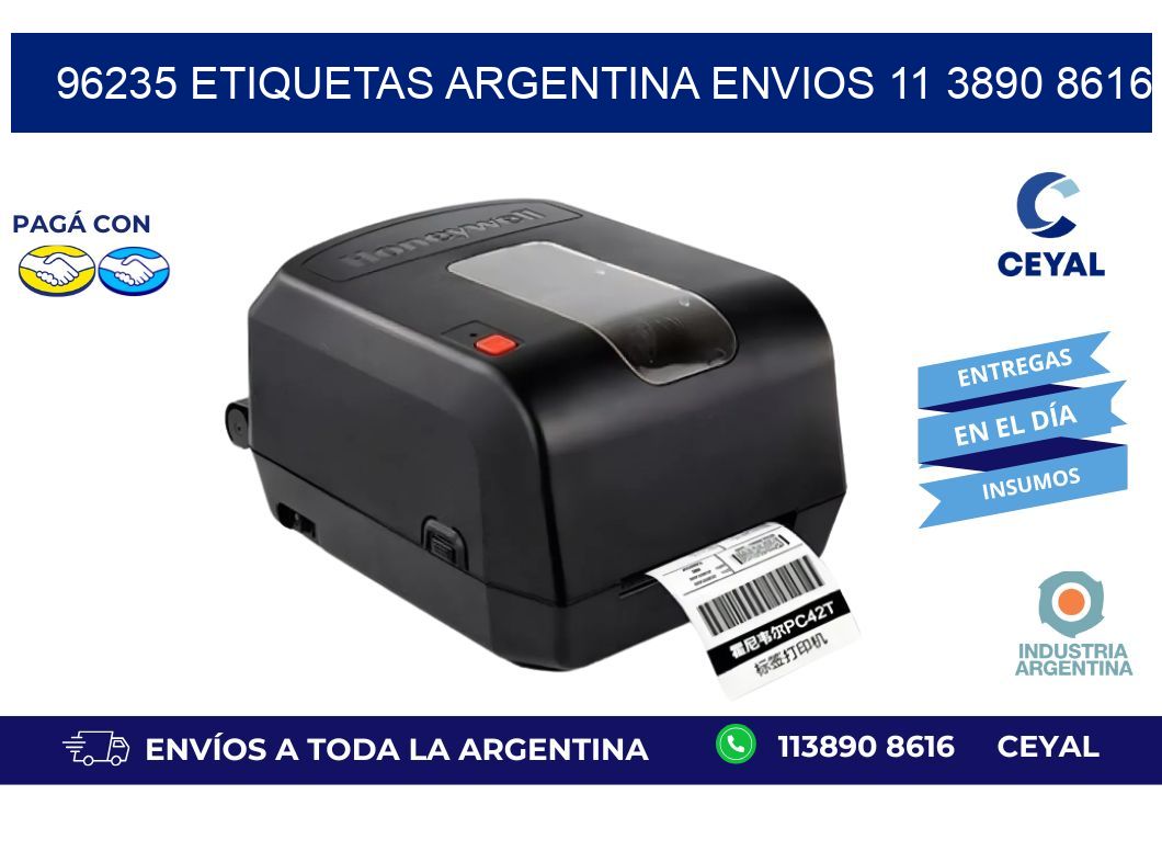 96235 ETIQUETAS ARGENTINA ENVIOS 11 3890 8616