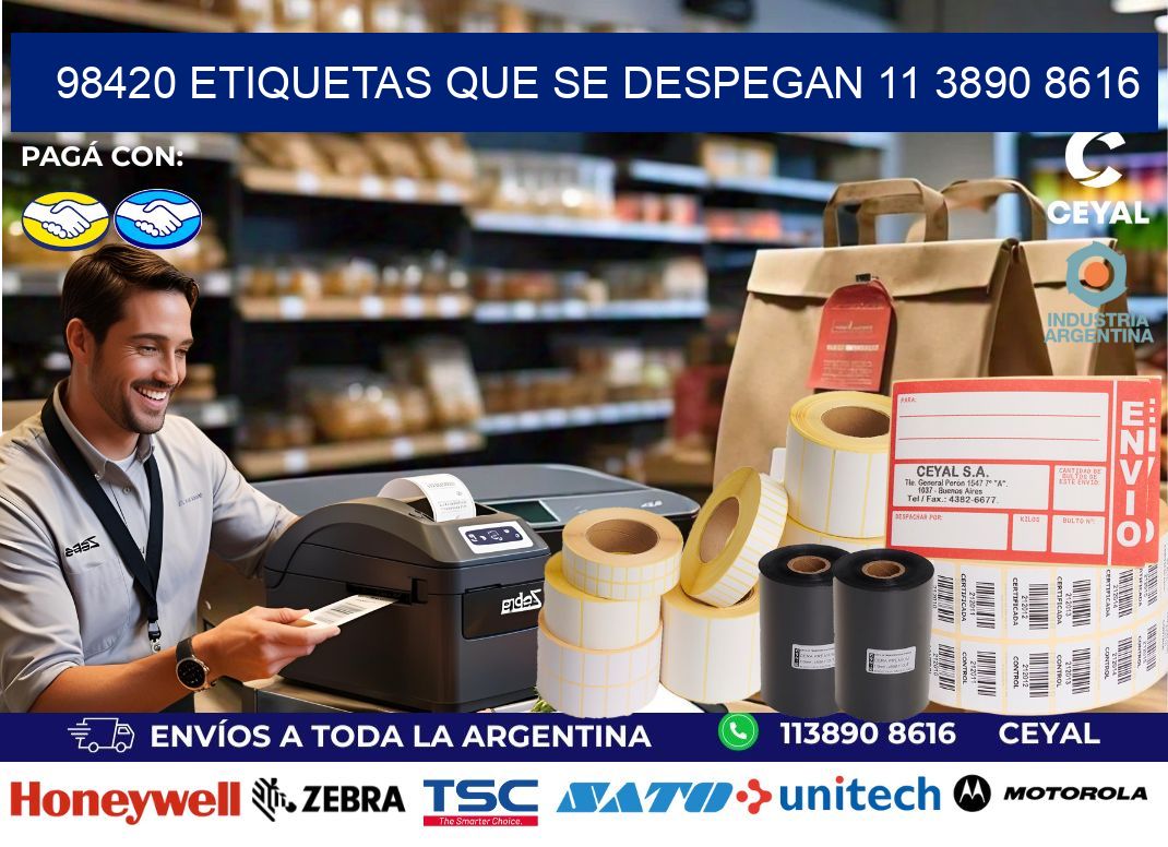 98420 ETIQUETAS QUE SE DESPEGAN 11 3890 8616