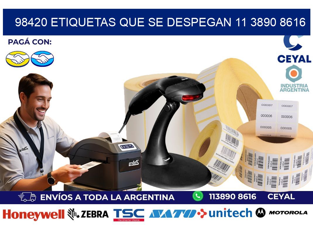 98420 ETIQUETAS QUE SE DESPEGAN 11 3890 8616
