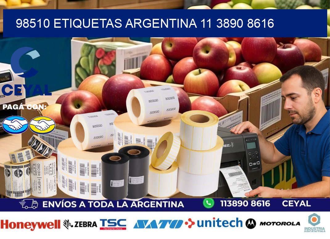 98510 ETIQUETAS ARGENTINA 11 3890 8616