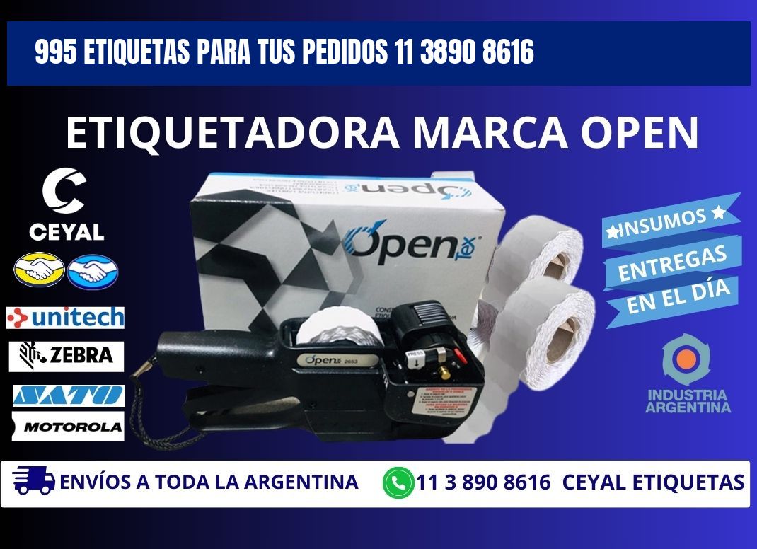 995 ETIQUETAS PARA TUS PEDIDOS 11 3890 8616