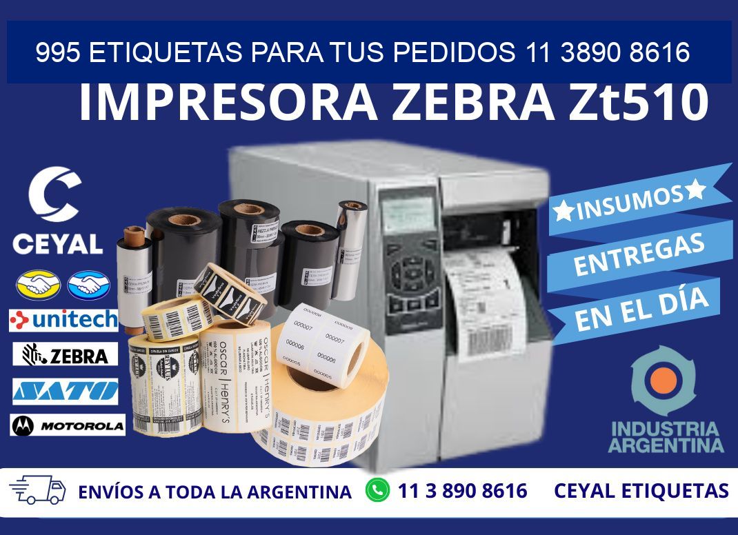 995 ETIQUETAS PARA TUS PEDIDOS 11 3890 8616