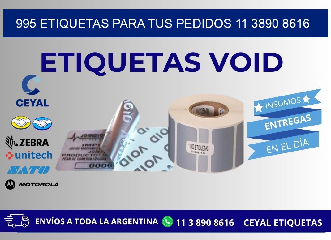 995 ETIQUETAS PARA TUS PEDIDOS 11 3890 8616