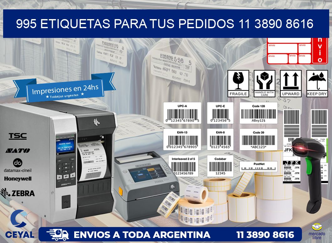 995 ETIQUETAS PARA TUS PEDIDOS 11 3890 8616
