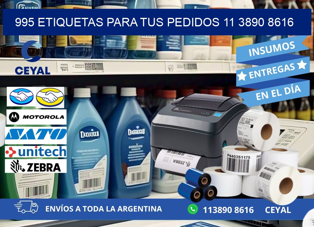 995 ETIQUETAS PARA TUS PEDIDOS 11 3890 8616