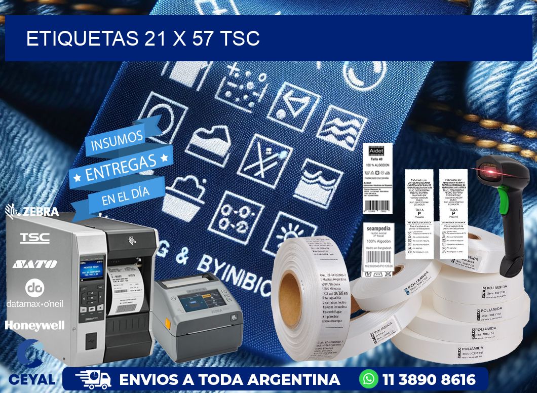 ETIQUETAS 21 x 57 TSC