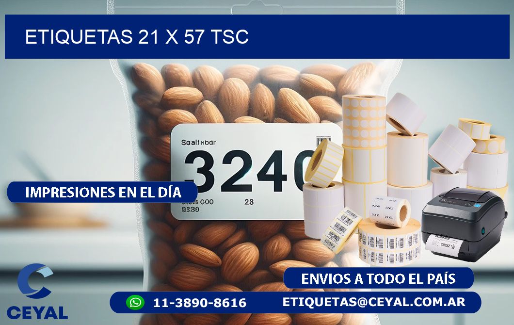 ETIQUETAS 21 x 57 TSC