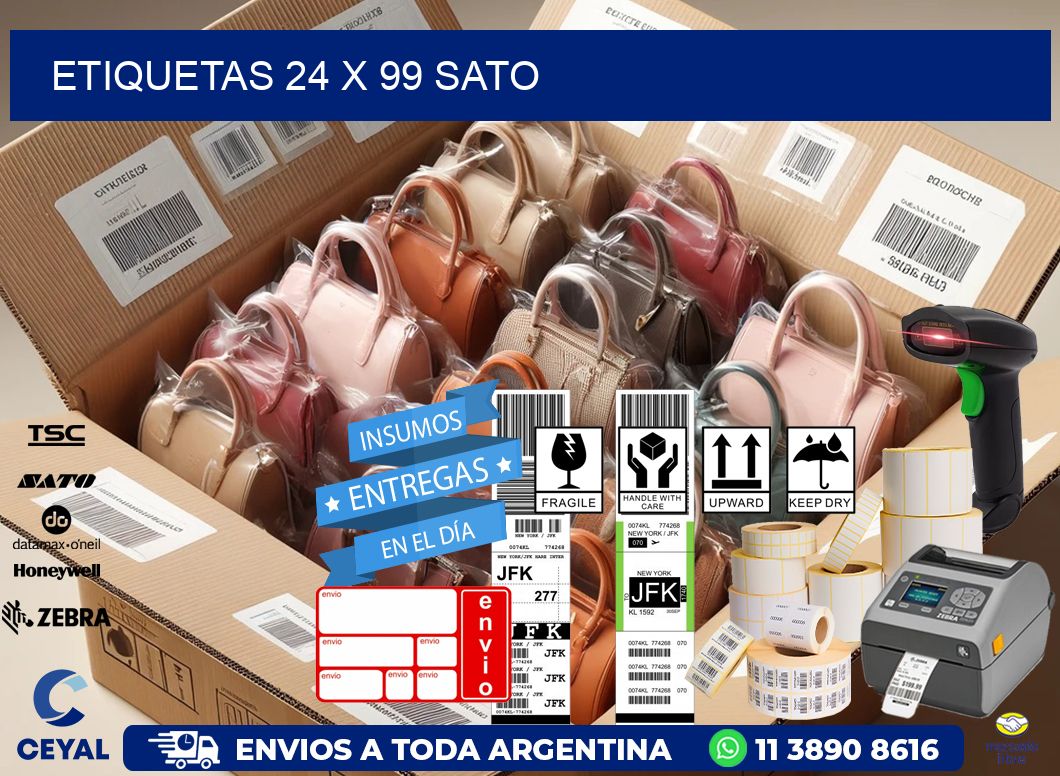 ETIQUETAS 24 x 99 SATO