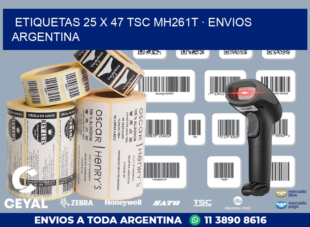 ETIQUETAS 25 x 47 TSC MH261T · ENVIOS ARGENTINA