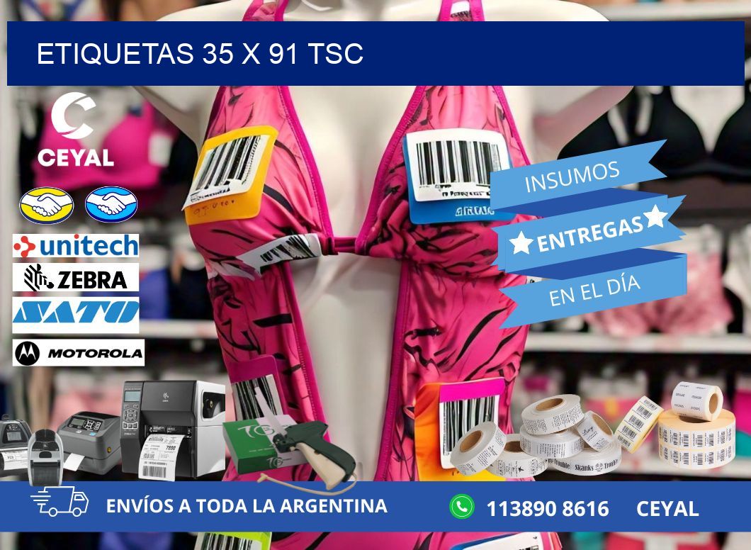ETIQUETAS 35 x 91 TSC