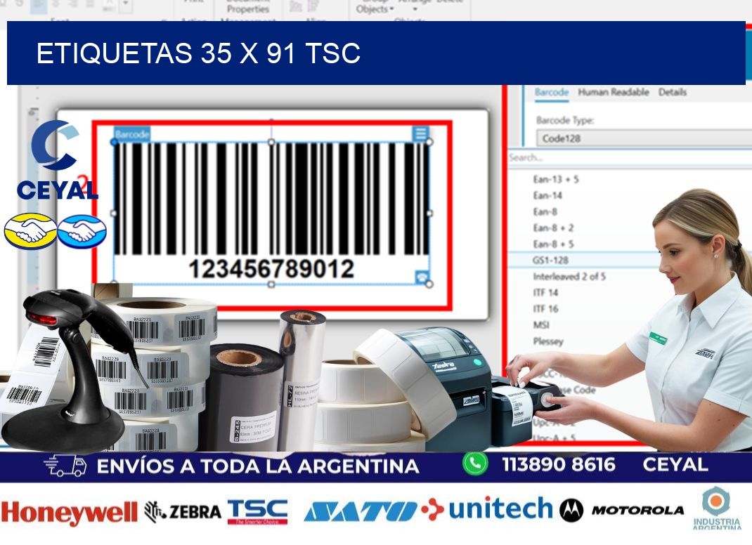ETIQUETAS 35 x 91 TSC