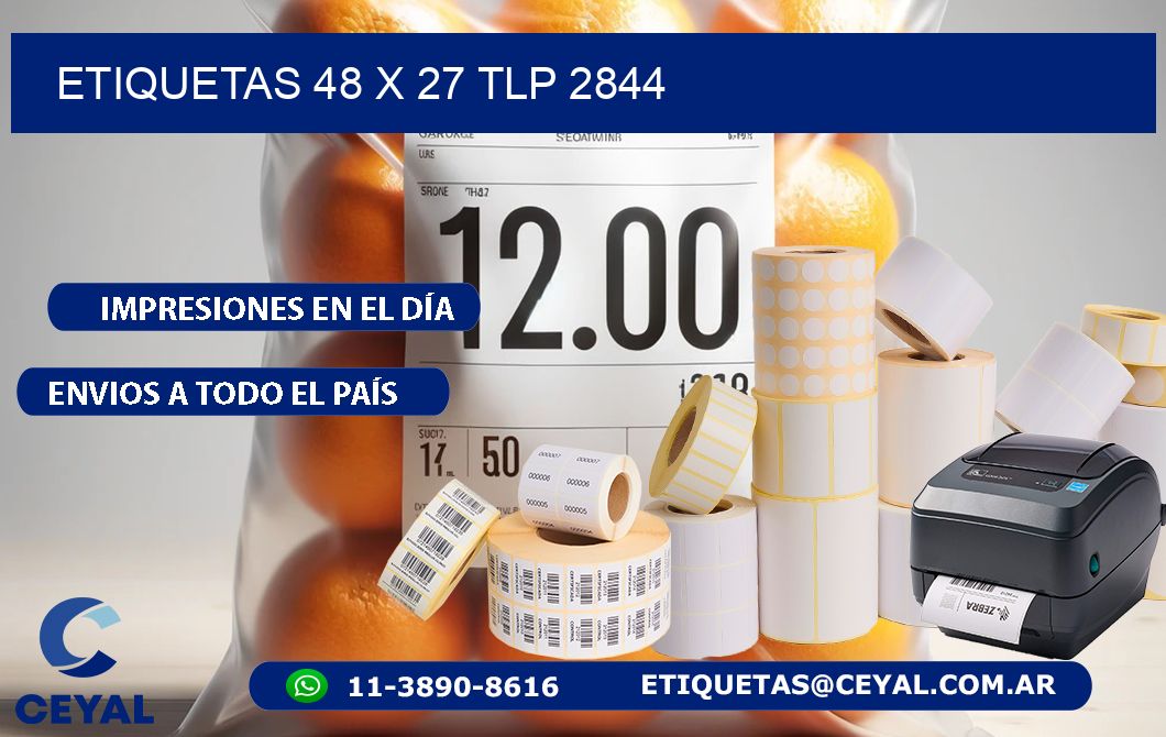 ETIQUETAS 48 x 27 TLP 2844