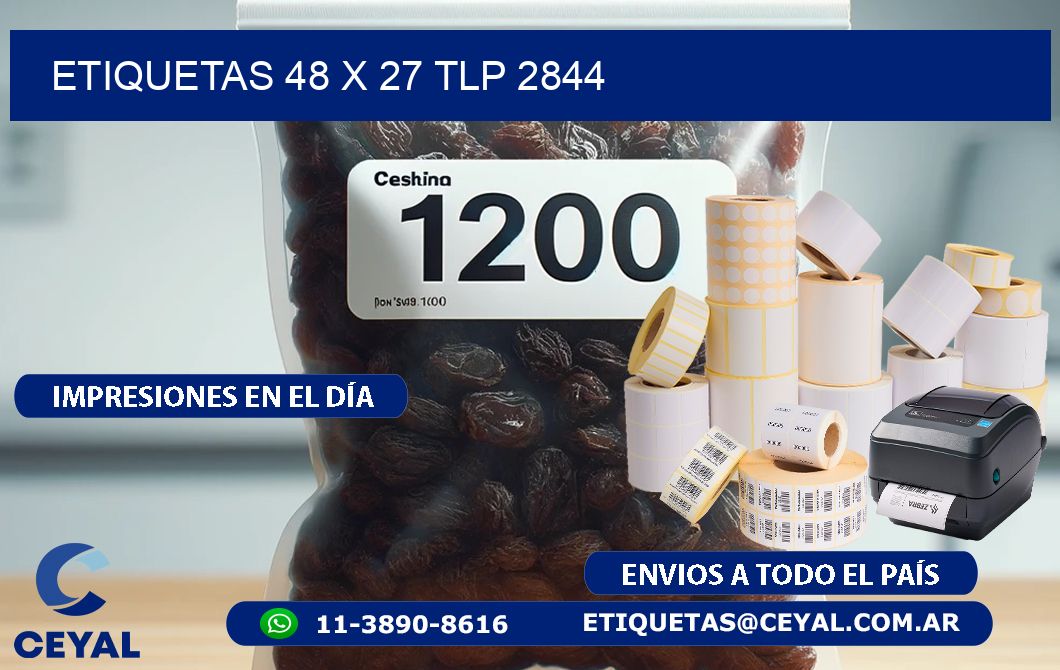 ETIQUETAS 48 x 27 TLP 2844