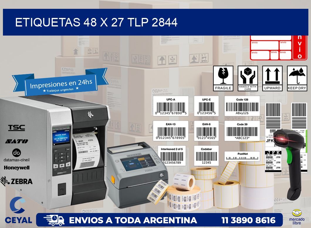ETIQUETAS 48 x 27 TLP 2844