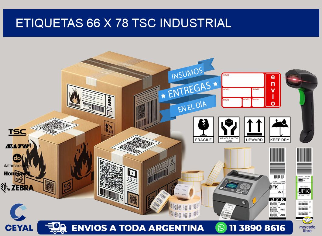 ETIQUETAS 66 x 78 TSC INDUSTRIAL