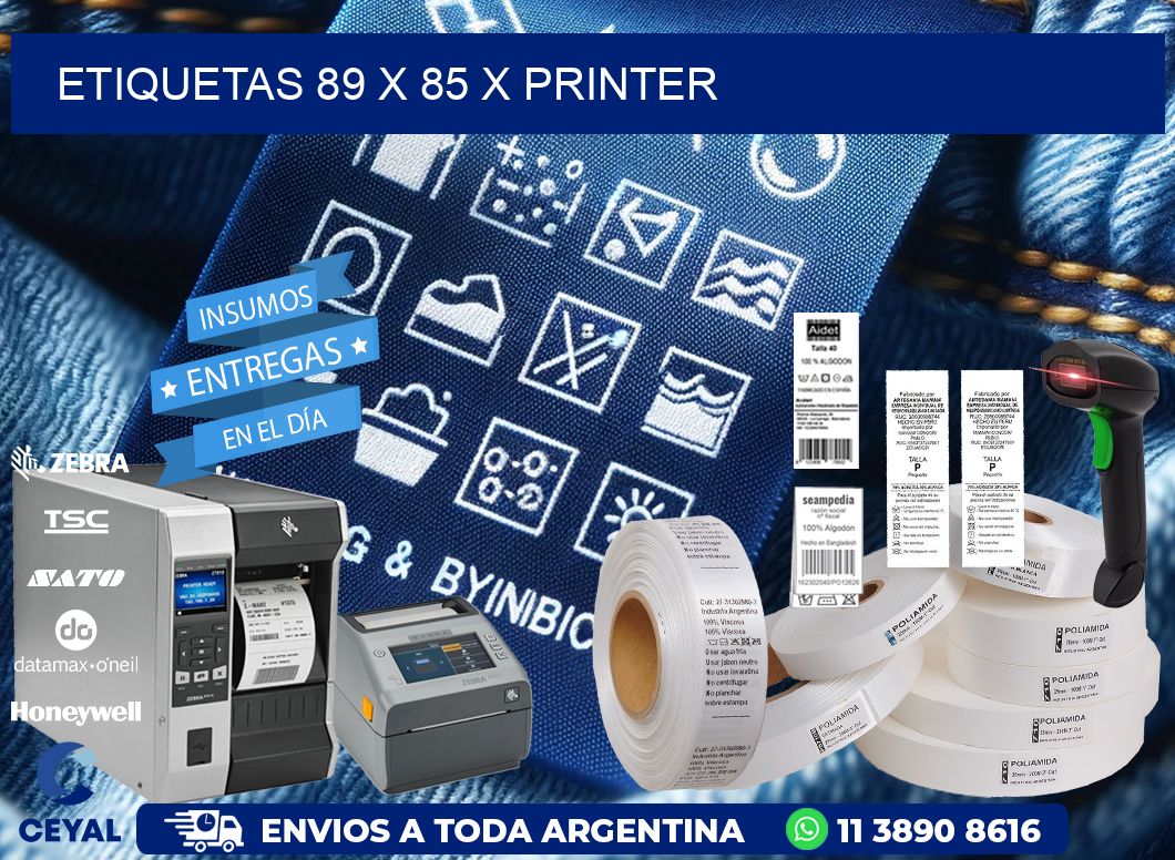 ETIQUETAS 89 x 85 X PRINTER