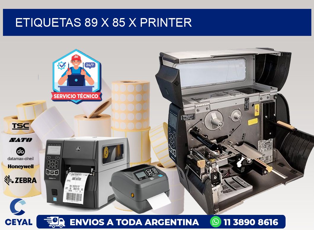 ETIQUETAS 89 x 85 X PRINTER