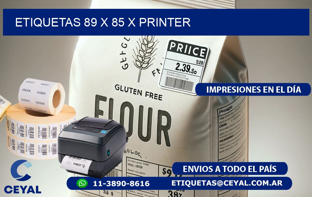 ETIQUETAS 89 x 85 X PRINTER