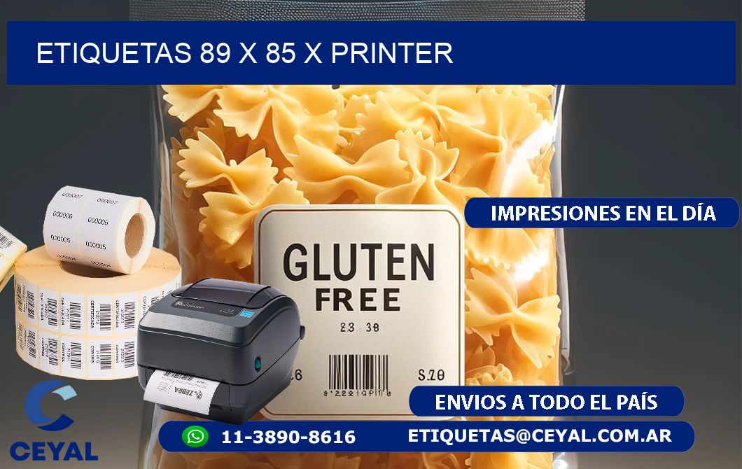ETIQUETAS 89 x 85 X PRINTER
