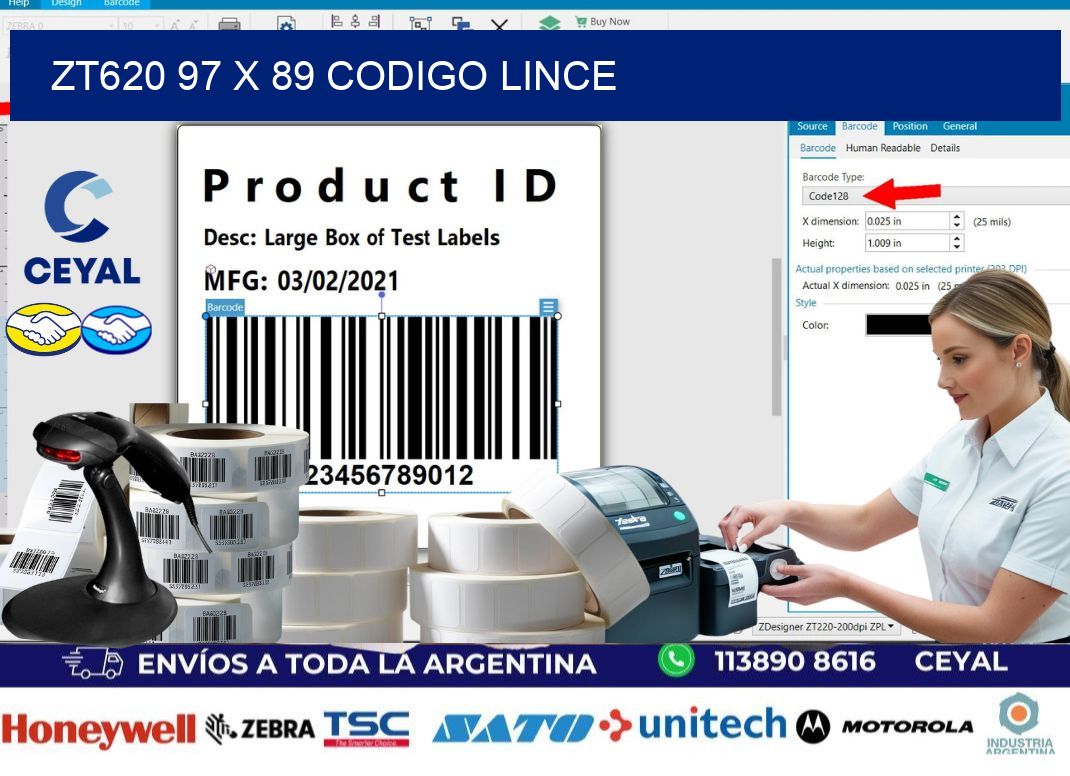 ZT620 97 x 89 CODIGO LINCE