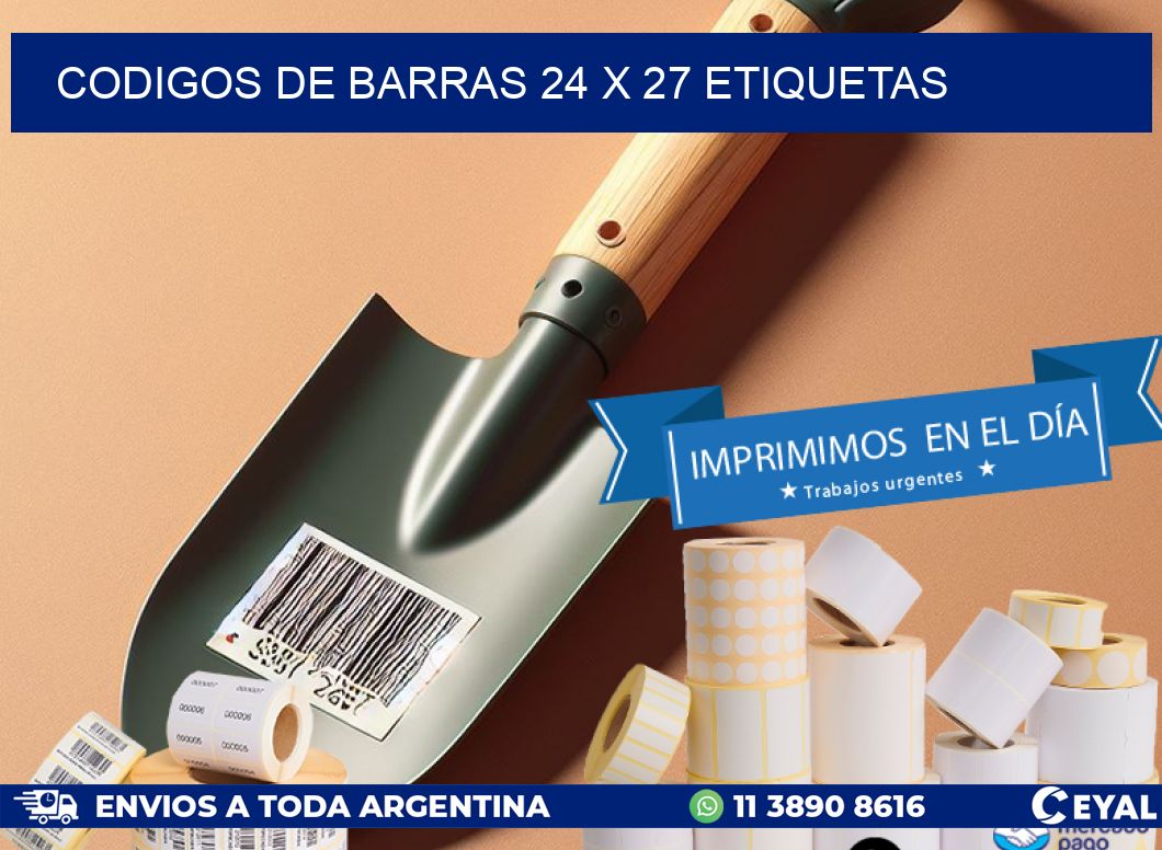 codigos de barras 24 x 27 etiquetas