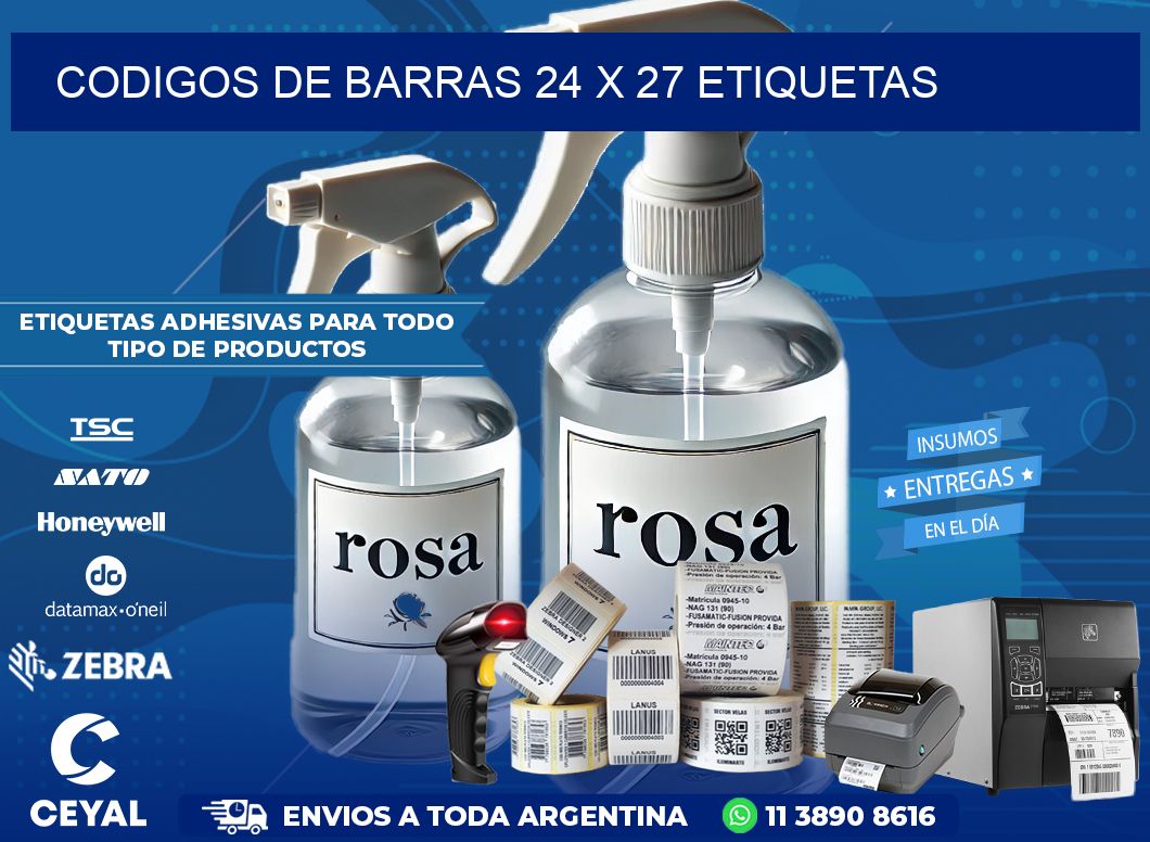 codigos de barras 24 x 27 etiquetas