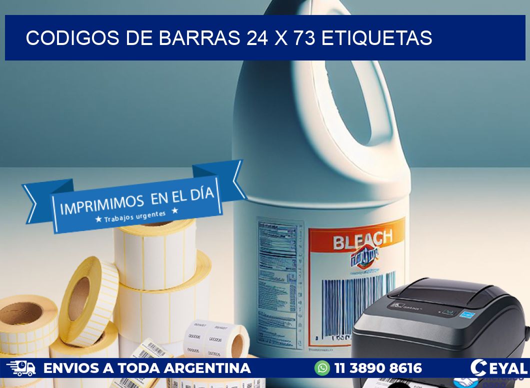 codigos de barras 24 x 73 etiquetas
