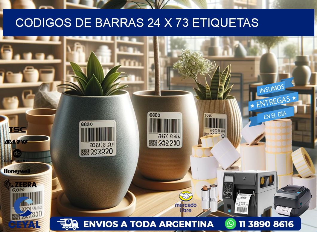 codigos de barras 24 x 73 etiquetas