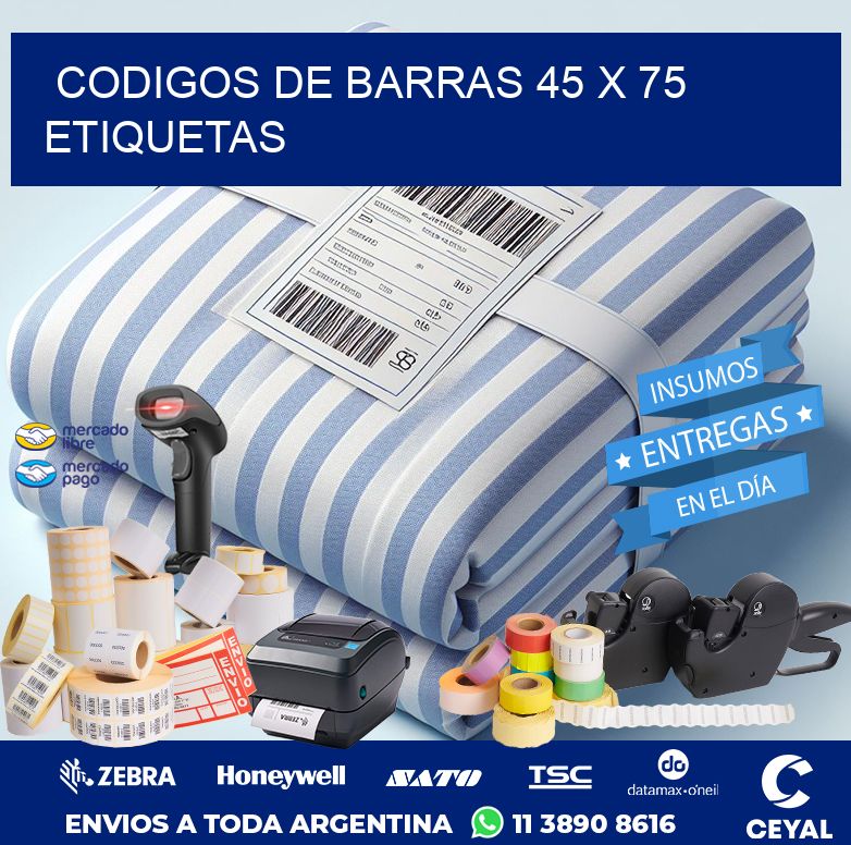 codigos de barras 45 x 75 etiquetas