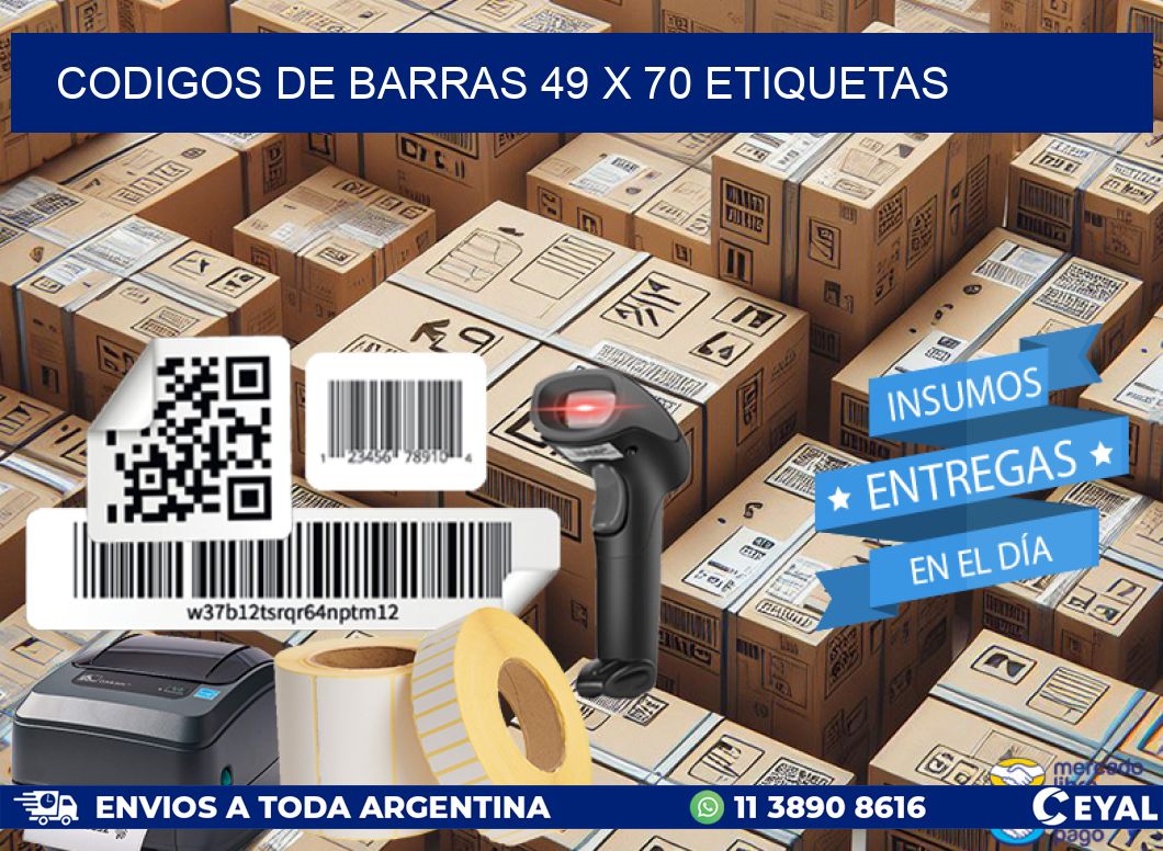 codigos de barras 49 x 70 etiquetas