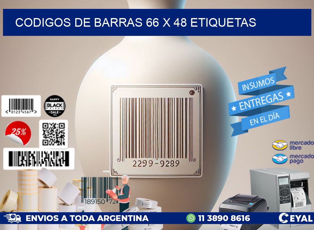 codigos de barras 66 x 48 etiquetas