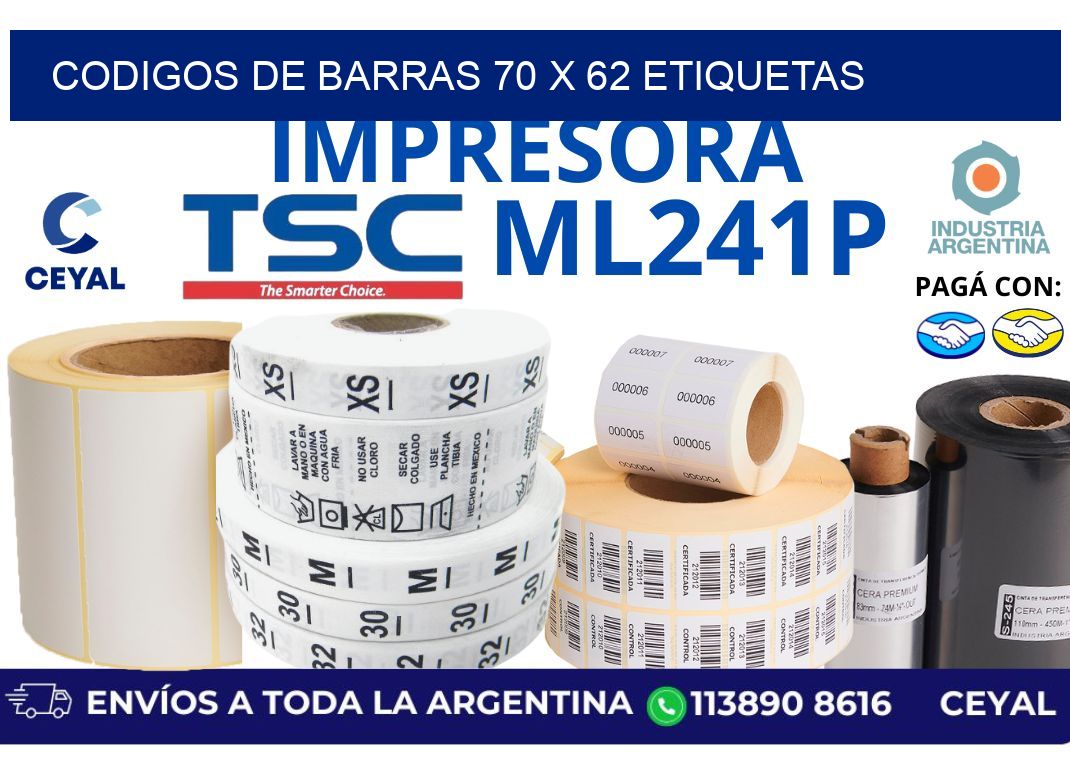 codigos de barras 70 x 62 etiquetas