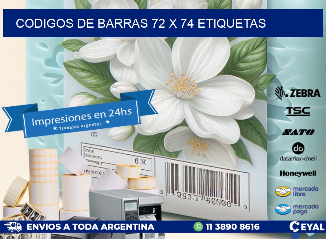 codigos de barras 72 x 74 etiquetas