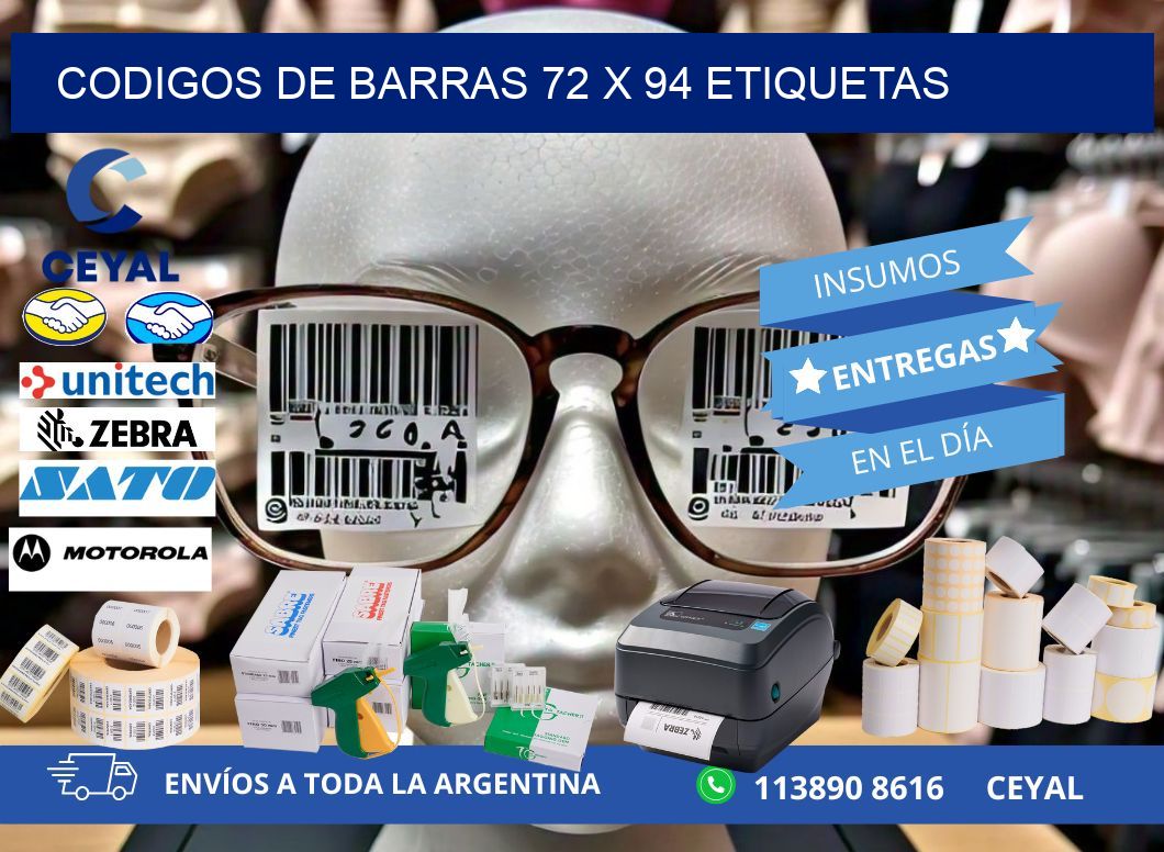codigos de barras 72 x 94 etiquetas