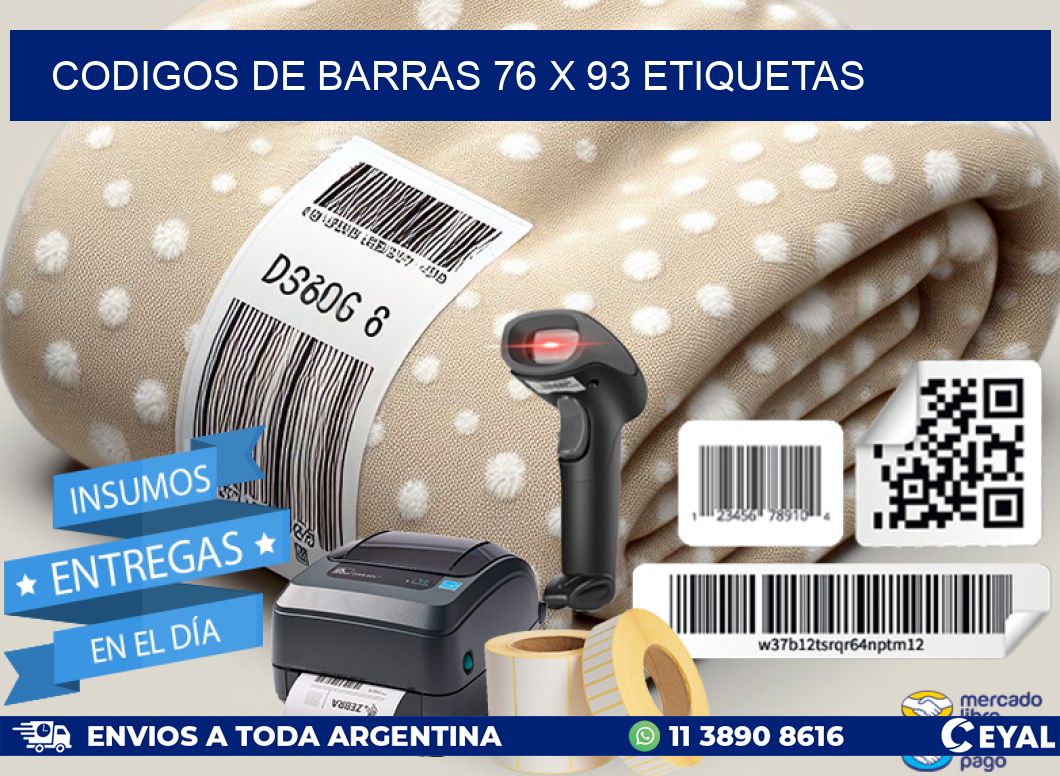 codigos de barras 76 x 93 etiquetas