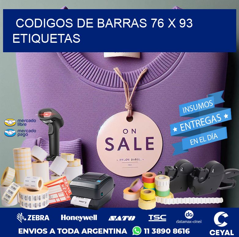 codigos de barras 76 x 93 etiquetas