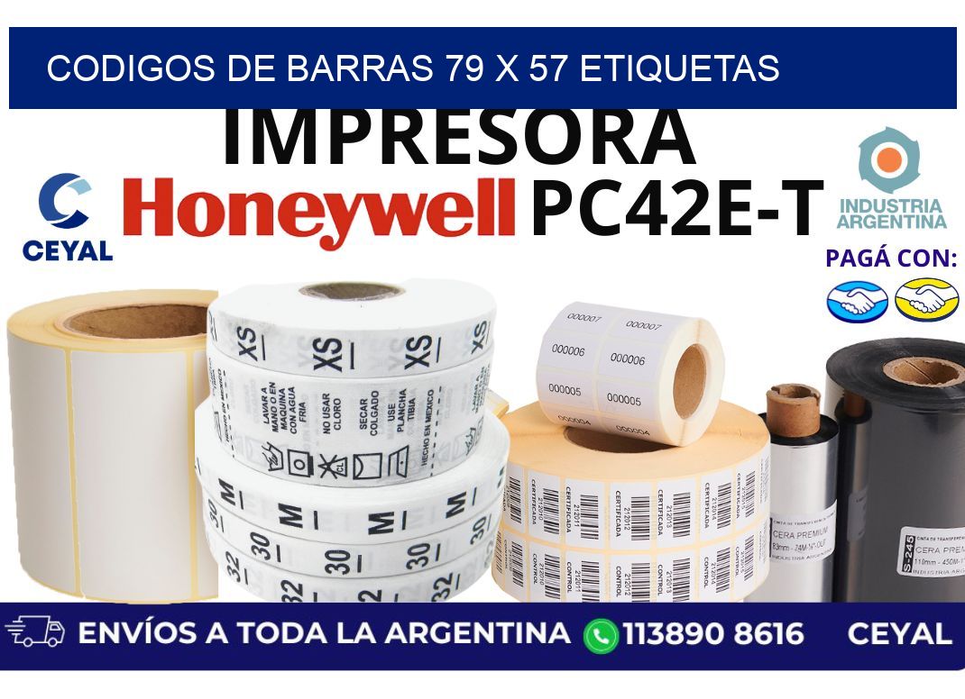 codigos de barras 79 x 57 etiquetas