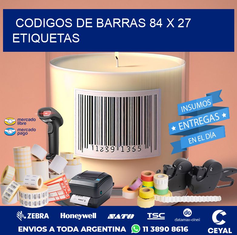 codigos de barras 84 x 27 etiquetas