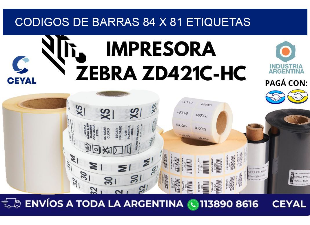 codigos de barras 84 x 81 etiquetas