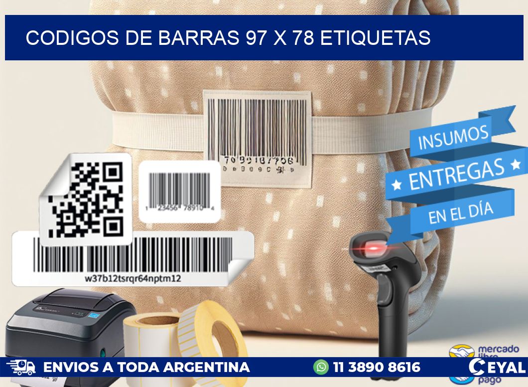 codigos de barras 97 x 78 etiquetas