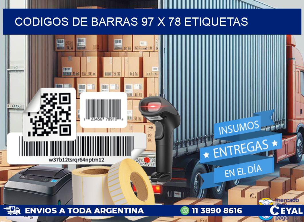 codigos de barras 97 x 78 etiquetas