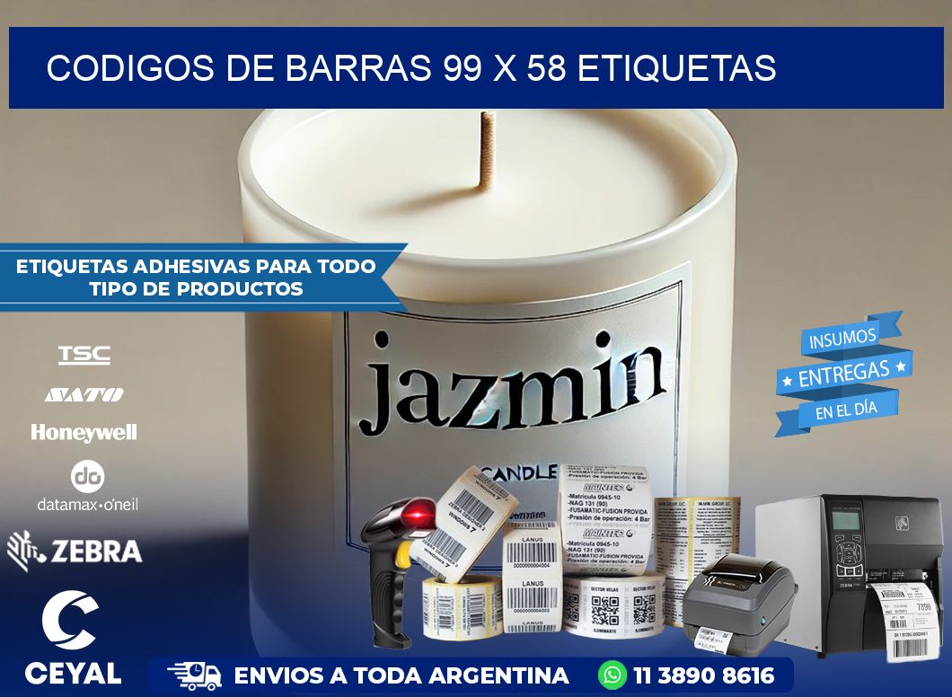 codigos de barras 99 x 58 etiquetas
